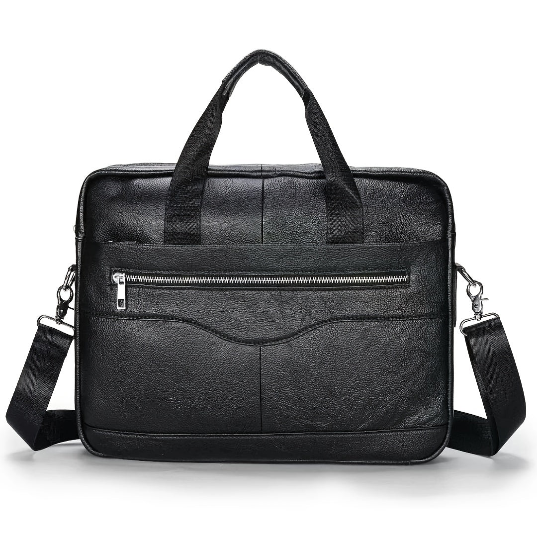 Ventolini echte leren heren schoudertas verstelbare crossbody