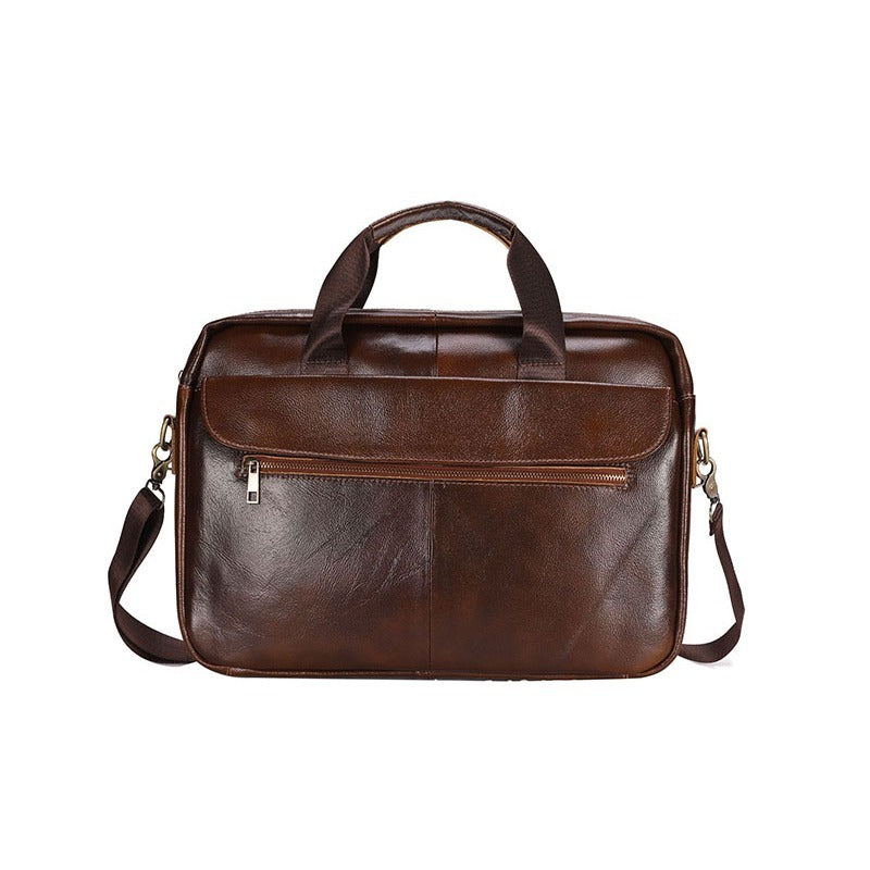 Ventolini echte leren heren schoudertas verstelbare crossbody