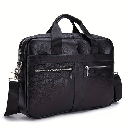 Ventolini echte leren heren schoudertas verstelbare crossbody