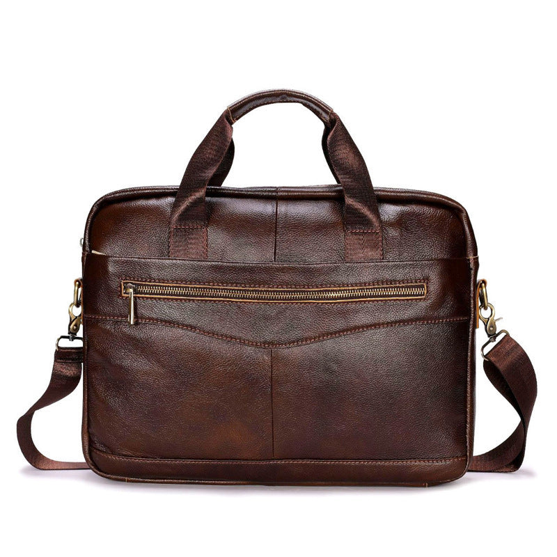 Ventolini echte leren heren schoudertas verstelbare crossbody
