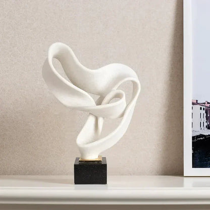 Vida moderne dekorativ skulptur i harpiks – elegant hjemmedekoration