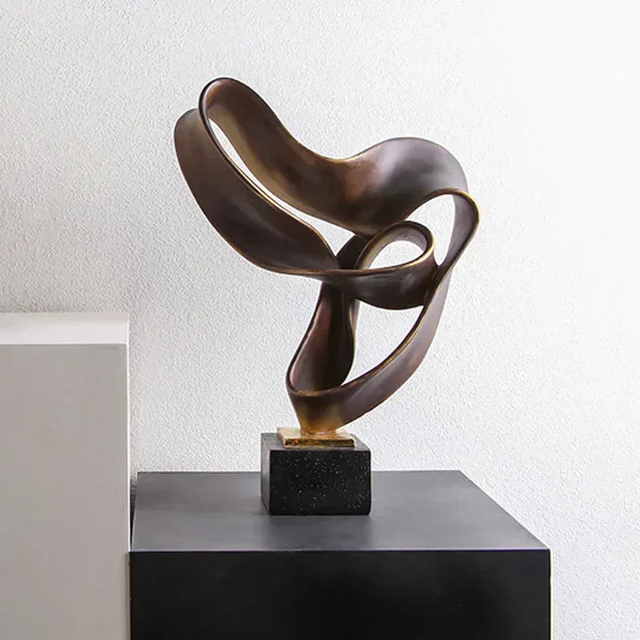 Vida moderne dekorativ skulptur i harpiks – elegant hjemmedekoration