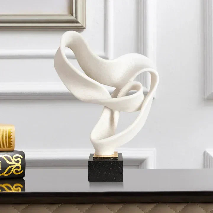 Vida moderne dekorativ skulptur i harpiks – elegant hjemmedekoration