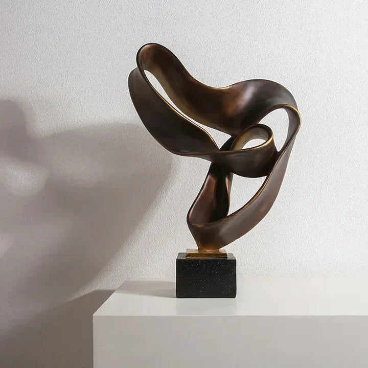 Vida moderne dekorativ skulptur i harpiks – elegant hjemmedekoration