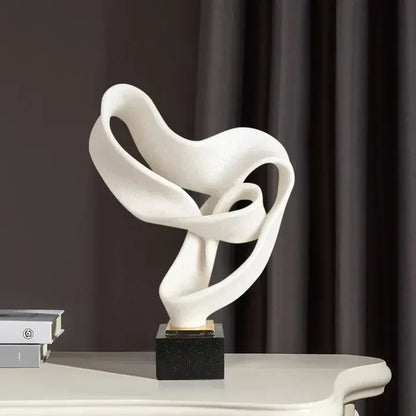 Vida moderne dekorativ skulptur i harpiks – elegant hjemmedekoration
