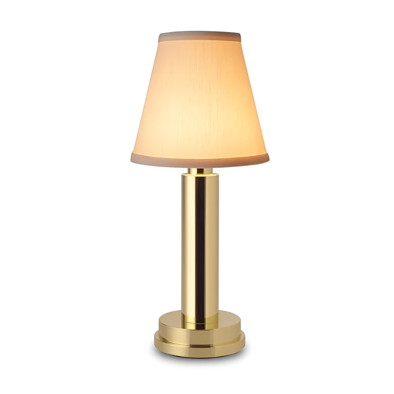 Vintage Flare dæmpbar bordlampe med stofskærm