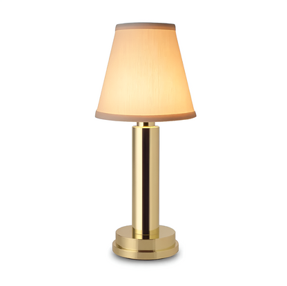 Vintage Flare dæmpbar bordlampe med stofskærm
