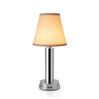 Vintage Flare dæmpbar bordlampe med stofskærm