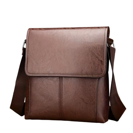 Vintage Luxe PU leren crossbody messenger tas voor mannen