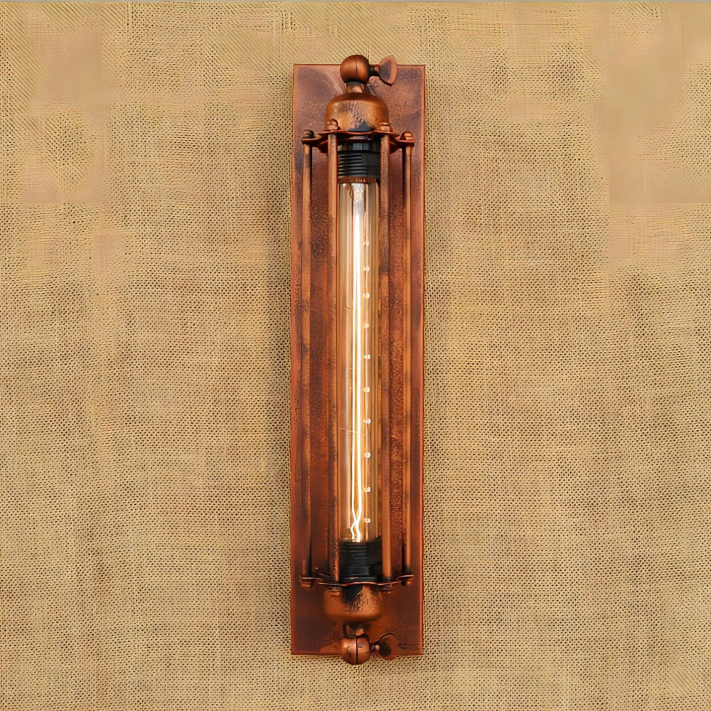 Vintage Matt Schwarze LED Wandleuchte