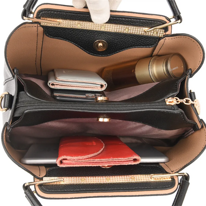 Vivian Luksus Skuldertaske med Crossbody Rem