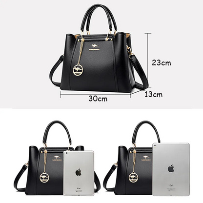Vivian Luksus Skuldertaske med Crossbody Rem
