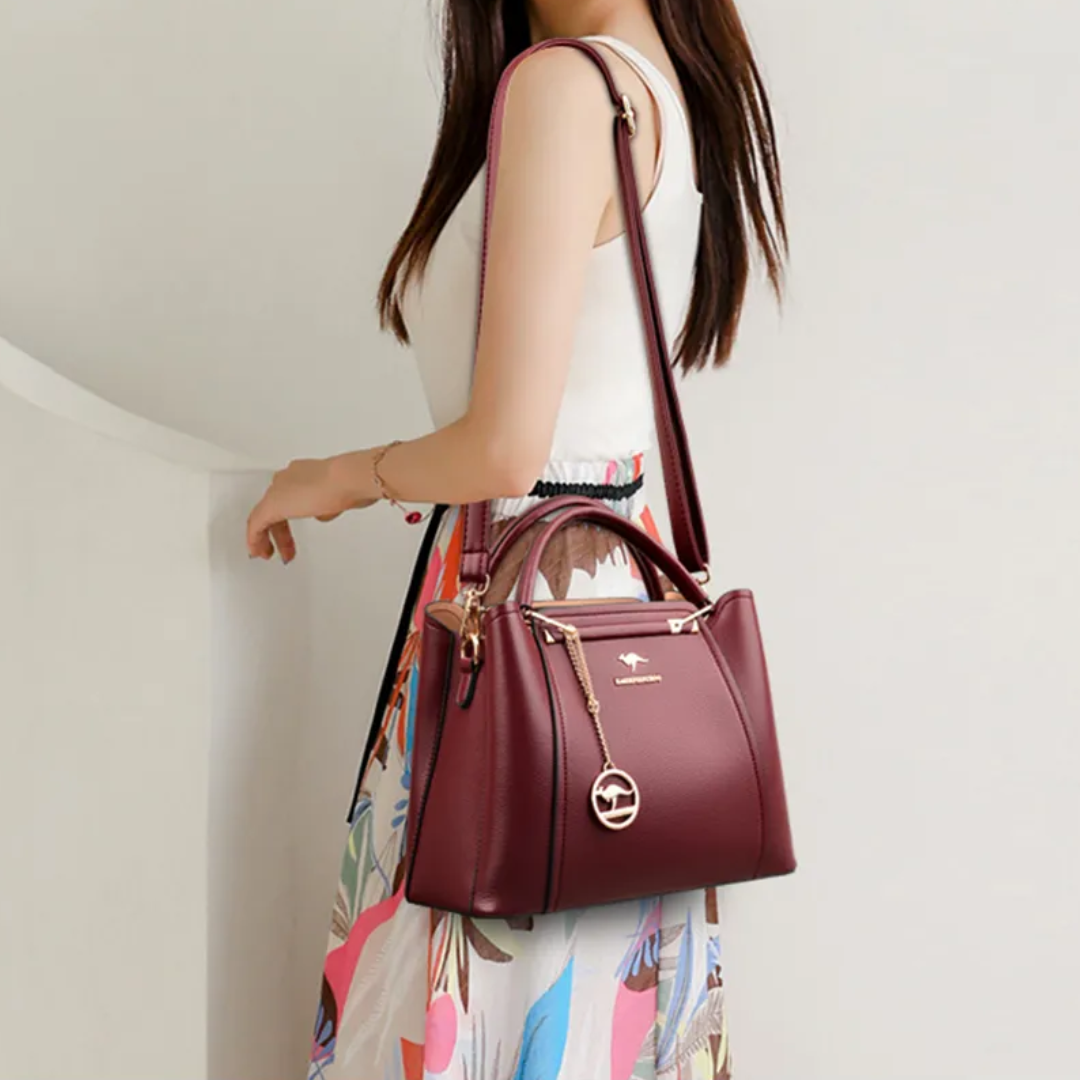 Vivian Luksus Skuldertaske med Crossbody Rem