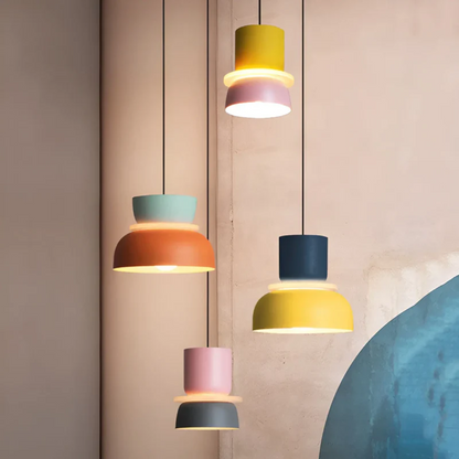 VividGlow Macaron LED Pendant Light with Colourful Modern Design for Stylish Ambient Lighting