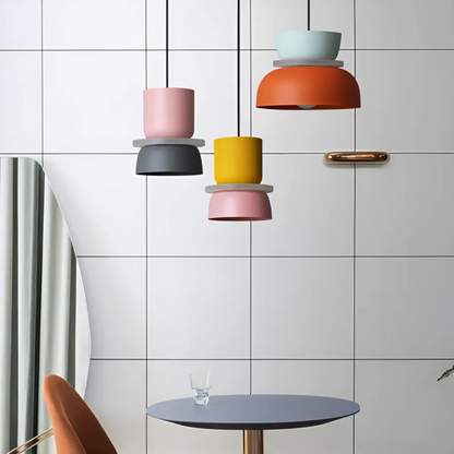 VividGlow Macaron LED Pendant Light with Colourful Modern Design for Stylish Ambient Lighting