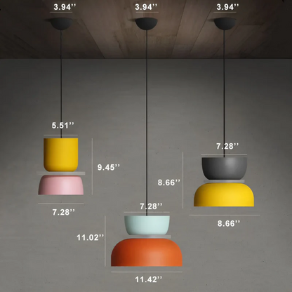 VividGlow Macaron LED Pendant Light with Colourful Modern Design for Stylish Ambient Lighting