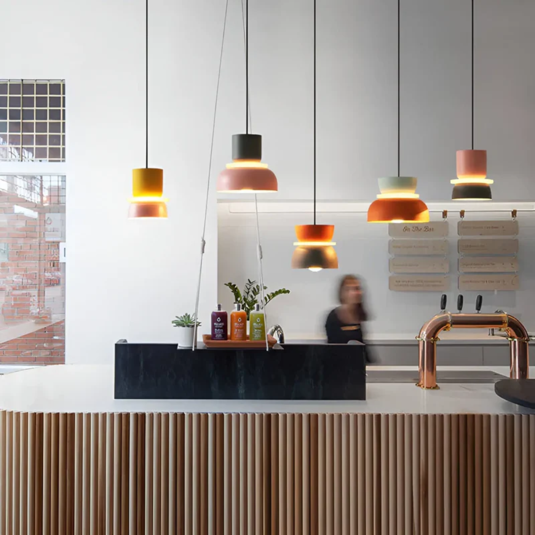 VividGlow Macaron LED Pendant Light with Colourful Modern Design for Stylish Ambient Lighting