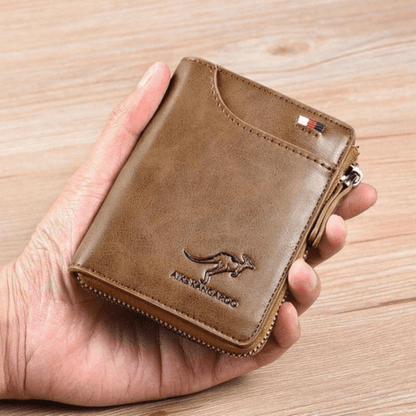 WalletPro Echtes Leder RFID-blockierendes Portemonnaie für Herren