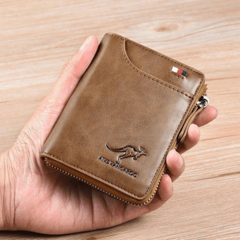 WalletPro echte leren RFID-blokkerende portemonnee voor mannen