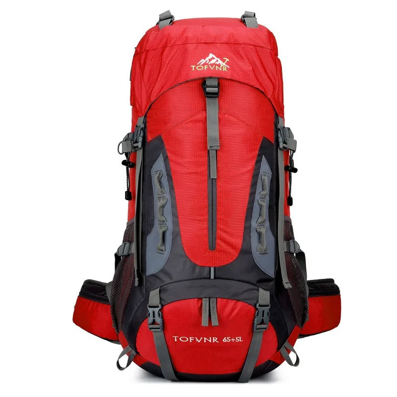 Waterdichte 60L outdoor rugzak – duurzaam en ruim voor wandelen en reizen