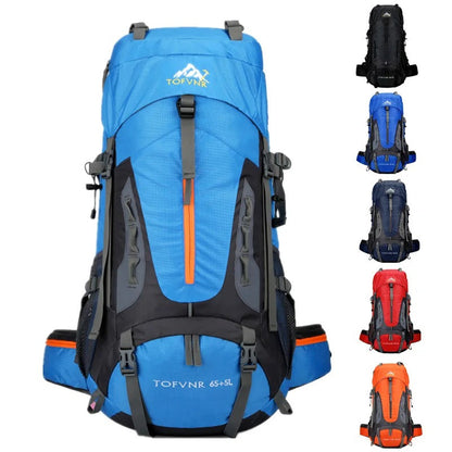 Waterdichte 60L outdoor rugzak – duurzaam en ruim voor wandelen en reizen
