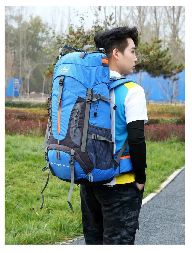 Waterdichte 60L outdoor rugzak – duurzaam en ruim voor wandelen en reizen