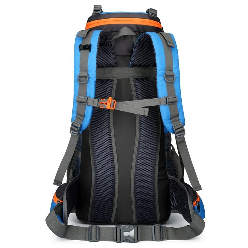 Waterdichte 60L outdoor rugzak – duurzaam en ruim voor wandelen en reizen