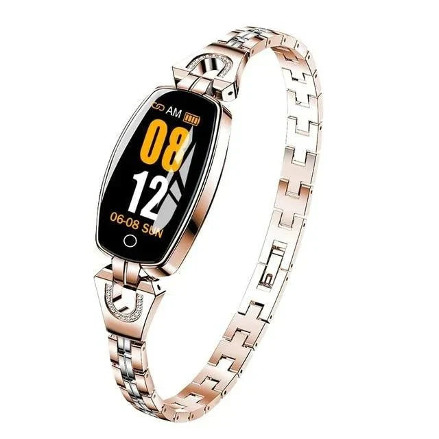 Wasserdichter Fitness-Tracker Smart-Armband mit Herzfrequenz- und Aktivitätsüberwachung für Frauen  
