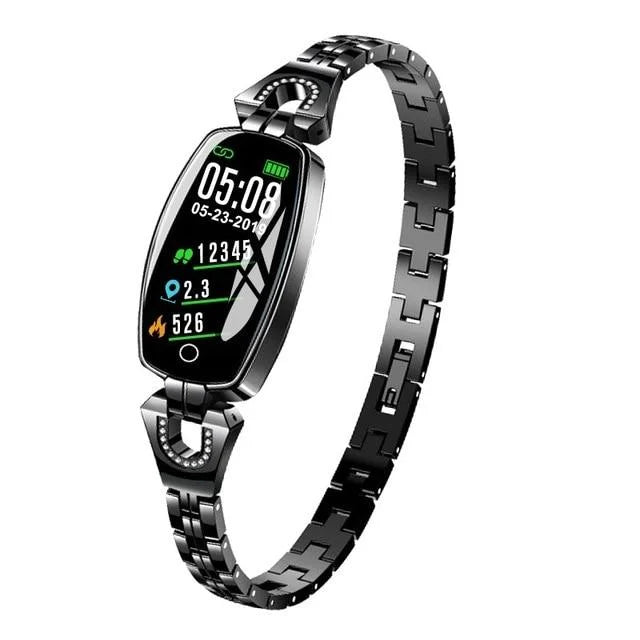 Wasserdichter Fitness-Tracker Smart-Armband mit Herzfrequenz- und Aktivitätsüberwachung für Frauen  