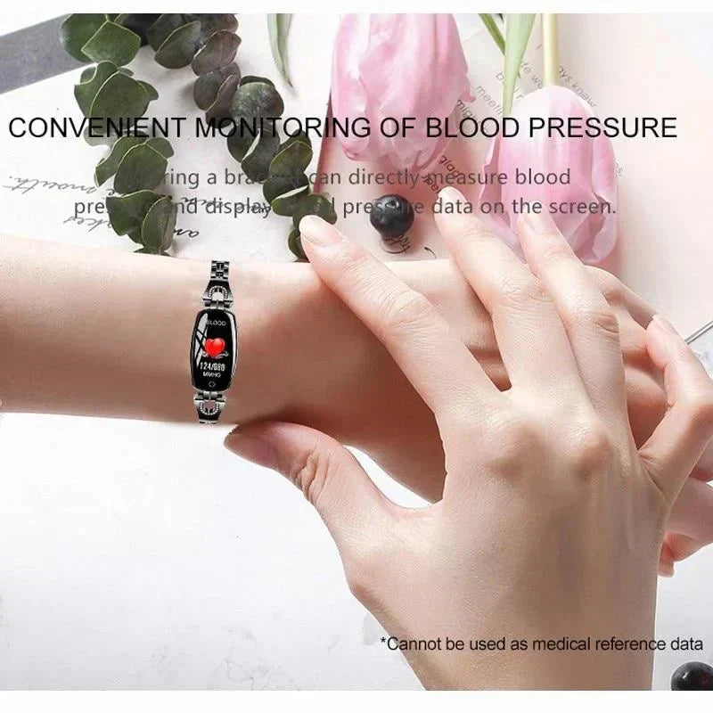 Wasserdichter Fitness-Tracker Smart-Armband mit Herzfrequenz- und Aktivitätsüberwachung für Frauen  
