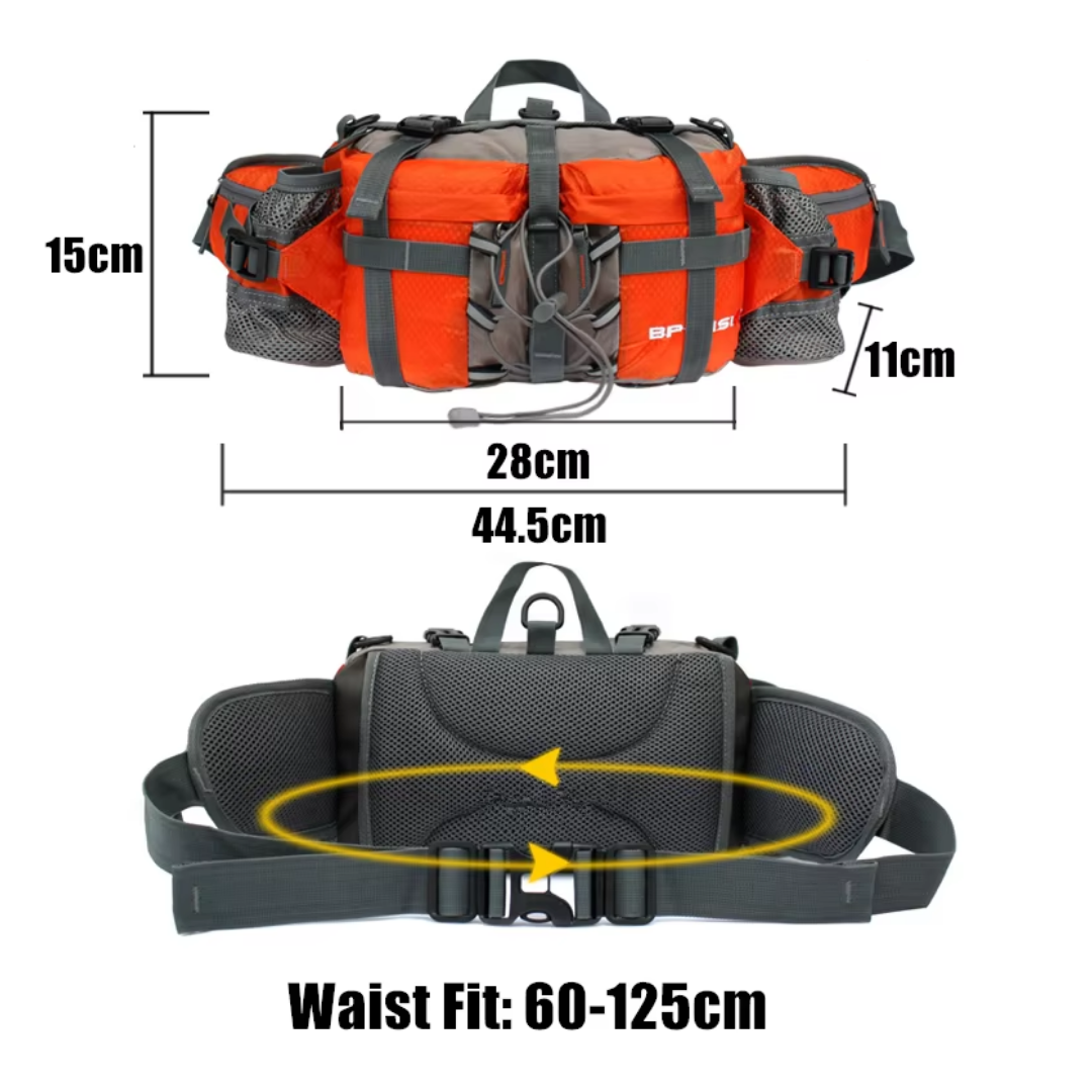 Waterproof Hiking Waist Bag – 5L Capacity for Outdoor Adventures