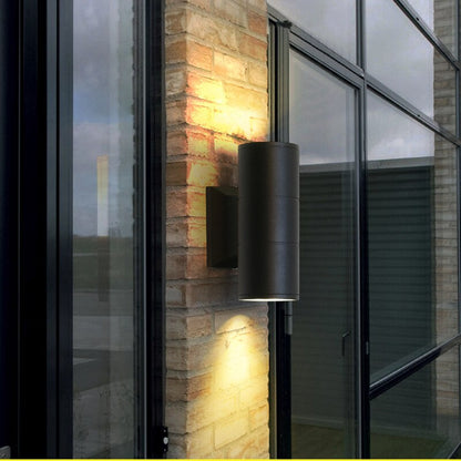 Weerbestendige dubbele wandlamp met verstelbare ledverlichting naar boven en beneden