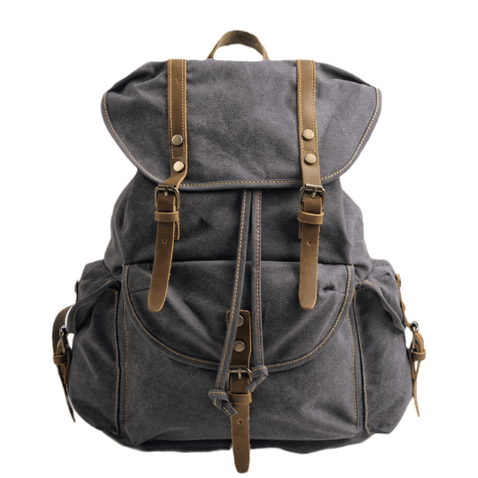 WessPack Militärischer Canvas-Rucksack Robuster Reisrucksack