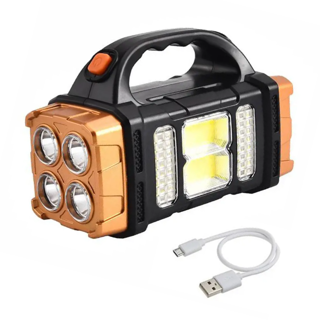 Wildaro – 4-in-1 Emergency Flashlight with Solar Charging and Power Bank