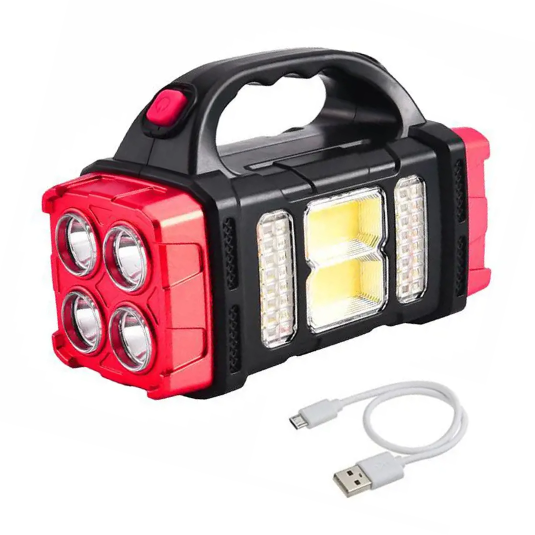 Wildaro – 4-in-1 Emergency Flashlight with Solar Charging and Power Bank