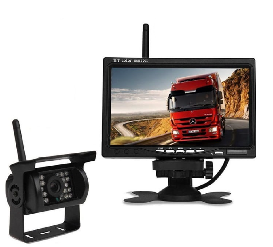 Kabelloses Rückfahrkamera-System mit 7-Zoll-Bildschirm für LKW Anhänger Wohnmobil