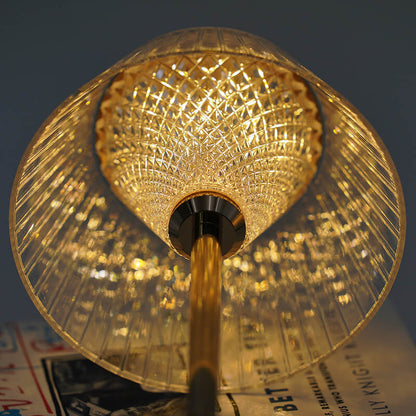 Draadloze tafellamp met kristaldetails en oplaadbare led