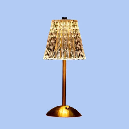 Draadloze tafellamp met kristaldetails en oplaadbare led