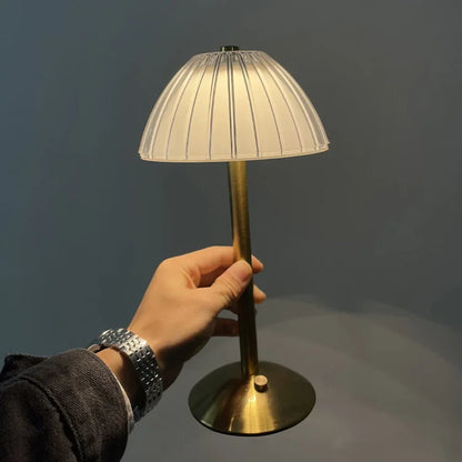 Trådløs krystalbordlampe med 3W LED-belysning