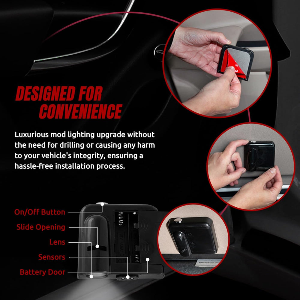 Kabellose LED-Projektionsleuchte für Autotüren, automatische Begrüßungsleuchte