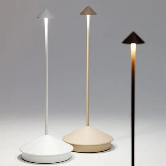 Bezprzewodowa lampa stołowa LED z akumulatorem i nowoczesnym designem  