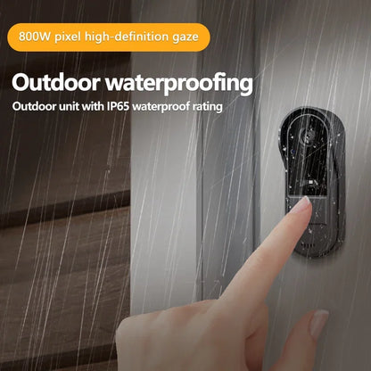 Wireless Video Doorbell with Intercom and 4.3 Inch Display