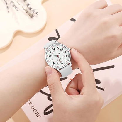 Women’s Clip On Fob Watch Silicone Waterproof Design