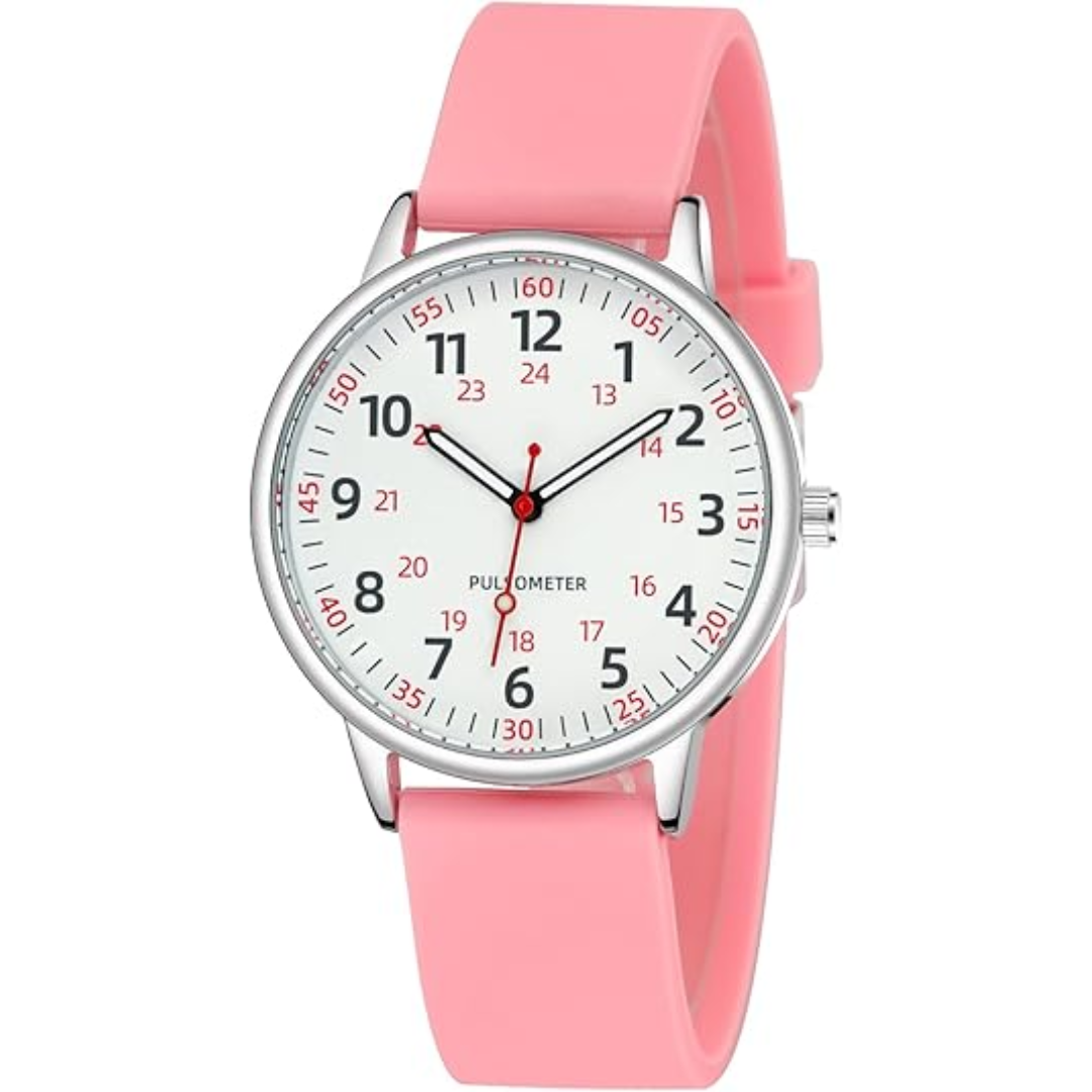 Women’s Clip On Fob Watch Silicone Waterproof Design