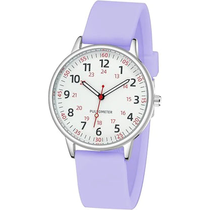 Women’s Clip On Fob Watch Silicone Waterproof Design