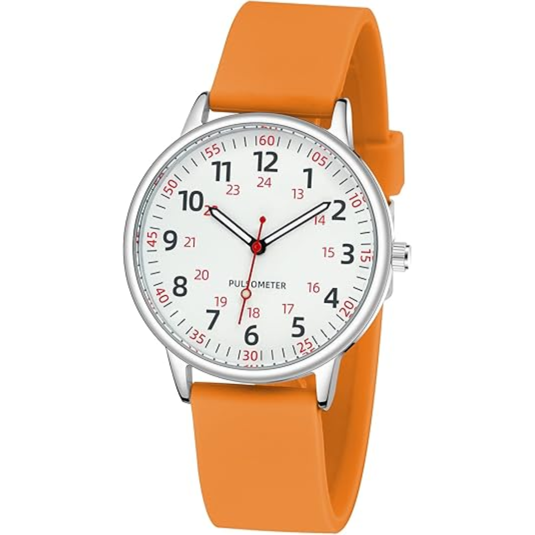 Women’s Clip On Fob Watch Silicone Waterproof Design