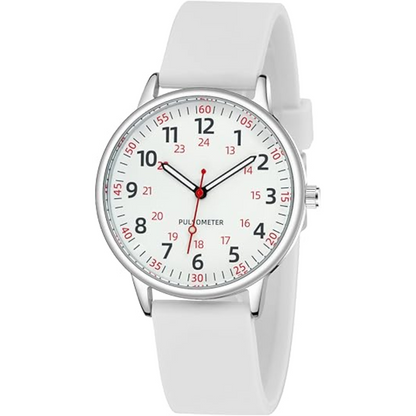 Women’s Clip On Fob Watch Silicone Waterproof Design