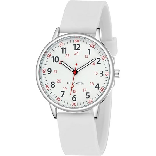 Women’s Clip On Fob Watch Silicone Waterproof Design