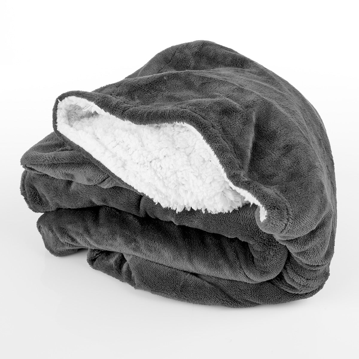 Oversized tæppe-hoodie til kvinder med lange ærmer, loungeomslag