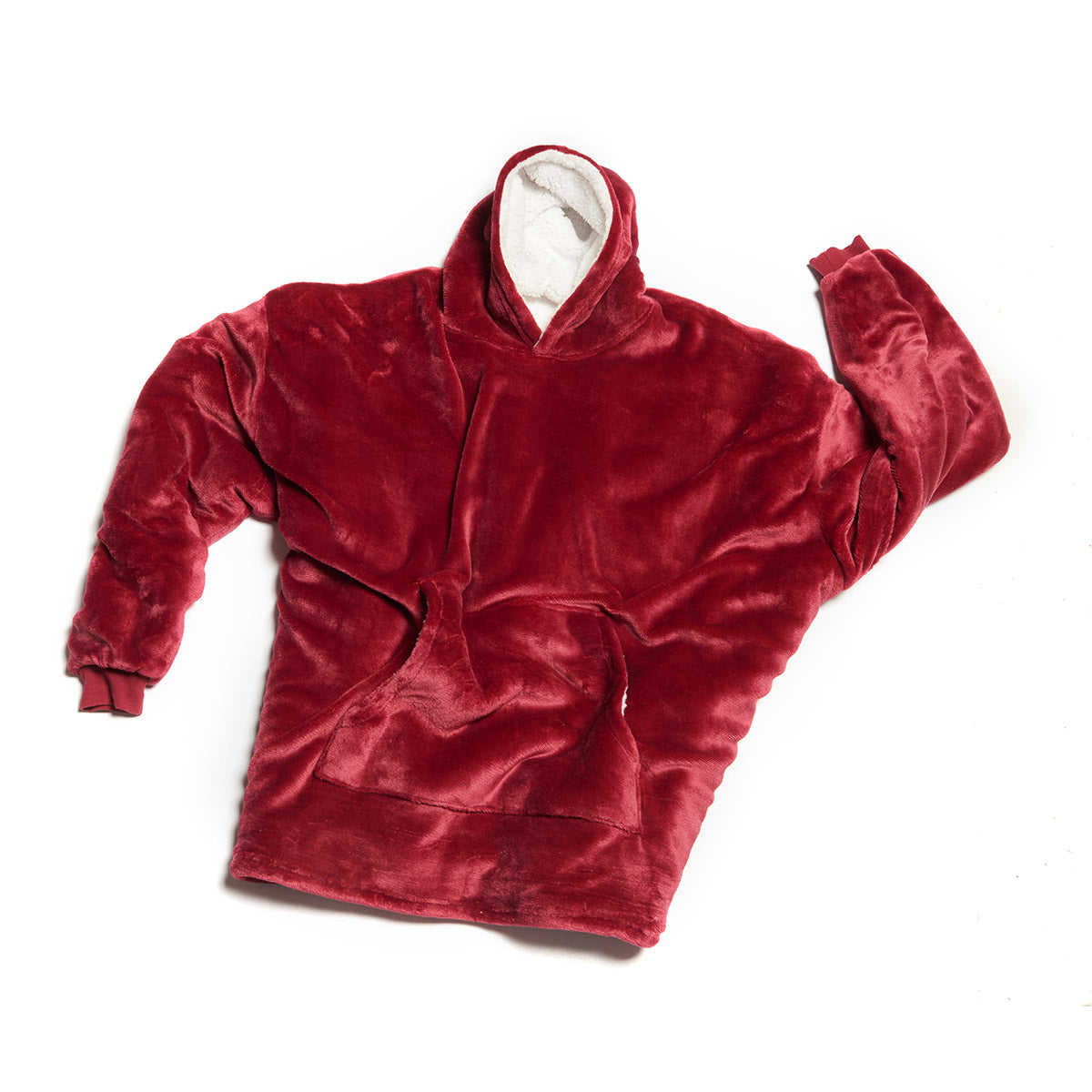 Oversized tæppe-hoodie til kvinder med lange ærmer, loungeomslag